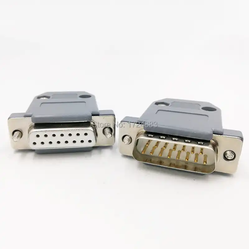 DB15 D-SUB 2 Row 15 Pin Plug Breakout Terminals Board Connector wv