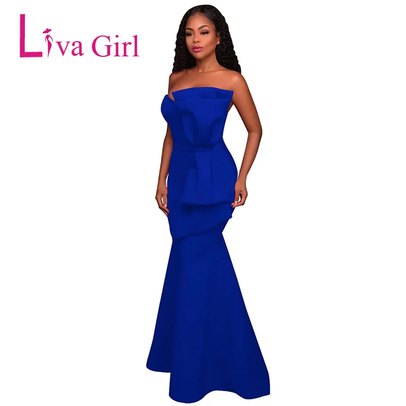 Blue-Oversized-Bow-Applique-Evening-Party-Gown-LC61804-5-2