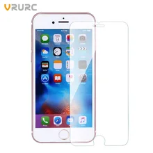 Vrurc Tempered Glass Screen Protector for iPhone 7 7 plus 6 6s Plus 5 5s 5c SE 4 4s protective guard film front case cover