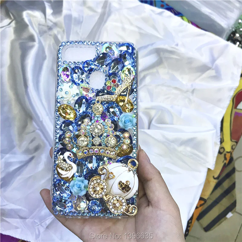Роскошный блестящий 3D чехол с короной и кристаллами для Samsung Galaxy J4 J6 Plus 2018 J3 J5 J7 2017