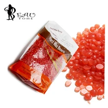 Beautome 310g/Pc Depilatory Wax Bean Hot Wax Hair Removal Wax Paper/Strip Free Armpit Bikini Depilation Unisex Strawberry Flavor