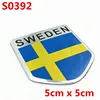 3D Aluminum Sweden Flag Car Styling Sticker Emblem Decal Badge SE Cars Body Window Bumper Door for Volvo V70 XC60 S60 V60 V40 ► Photo 3/6