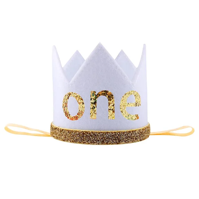 Baby Children Pet Glitter Sequin Crown Tiara Crown with Flowers for Photo Prop 1st 2 3 Birthday Party Hat