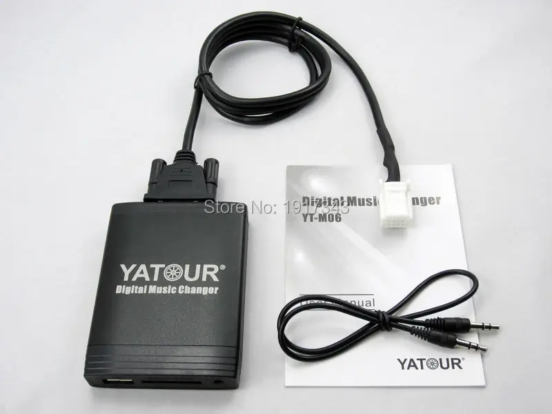 Yatour автомобильный адаптер AUX MP3 SD USB музыкальный CD Changer 6+ 6PIN разъем для Toyota Auris Hilux Venza Picnic Hiace RAV4 рейз радио