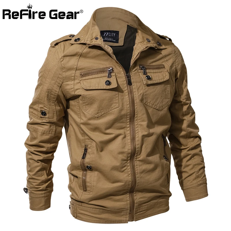 Куртка ReFire Gear Мужская армейская в стиле милитари тактическая куртка пилота ВВС