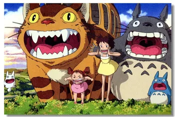 

Neighbor Totoro Tonari no Miyazaki Hayao SILK POSTER Decorative painting 24x36inch