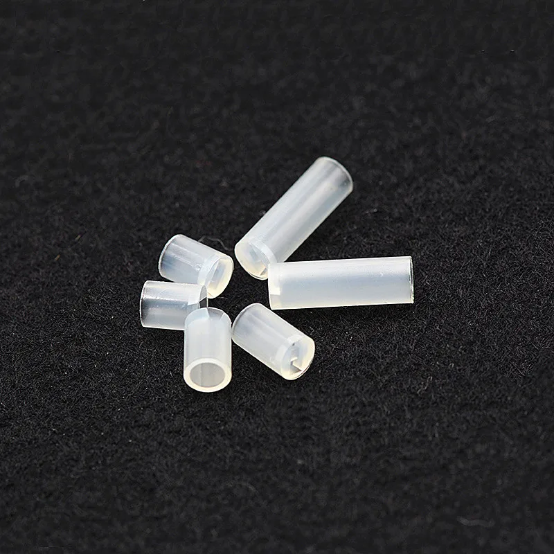 100 Pcs Nylon Cylinder LED Spacer Holder Support 3mm x 2mm Clear
