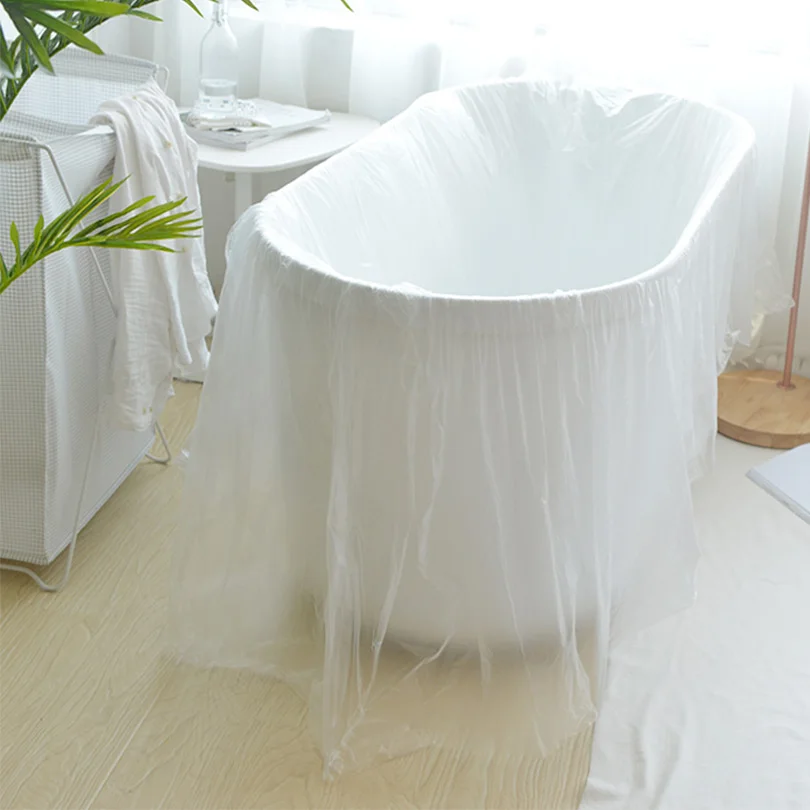 Thicken Disposable Bathtub Bag Travel Hotel Bathtub Set Healthy Bath