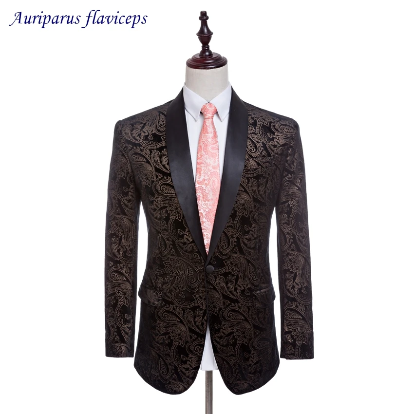 21 New Velvet Jacket Pattern Blazer As Groom Tuxedos Custom Made Blazer 1 Piece Suit Jacket As Man Clothes Suit Jacket Custom Suit Jacketpatterned Tuxedo Jacket Aliexpress