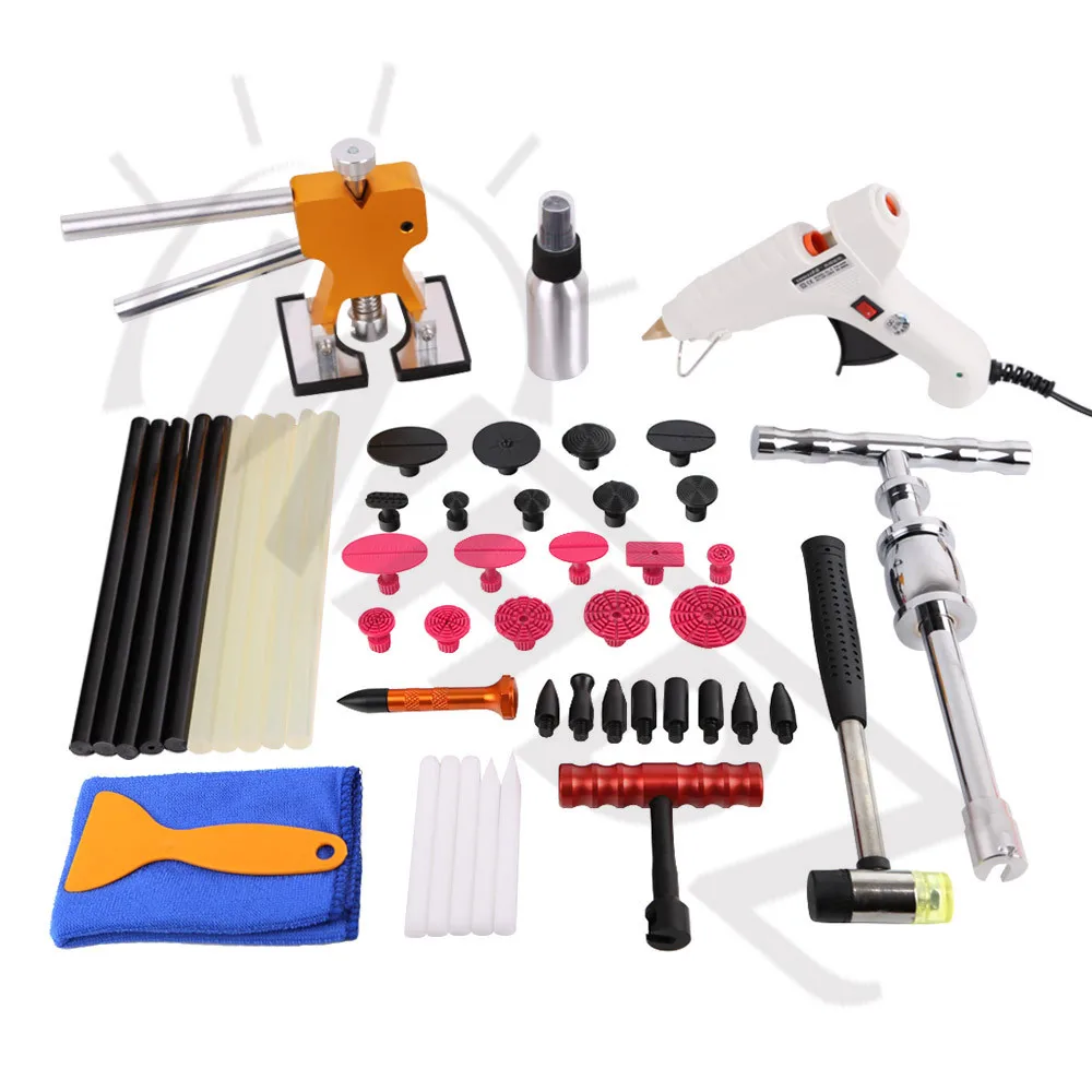 High Quality Car Paintless Dent Repair Tool Set Dent Puller Tabs Glue Gun Slide Hammer PDR Tools in Box (1)