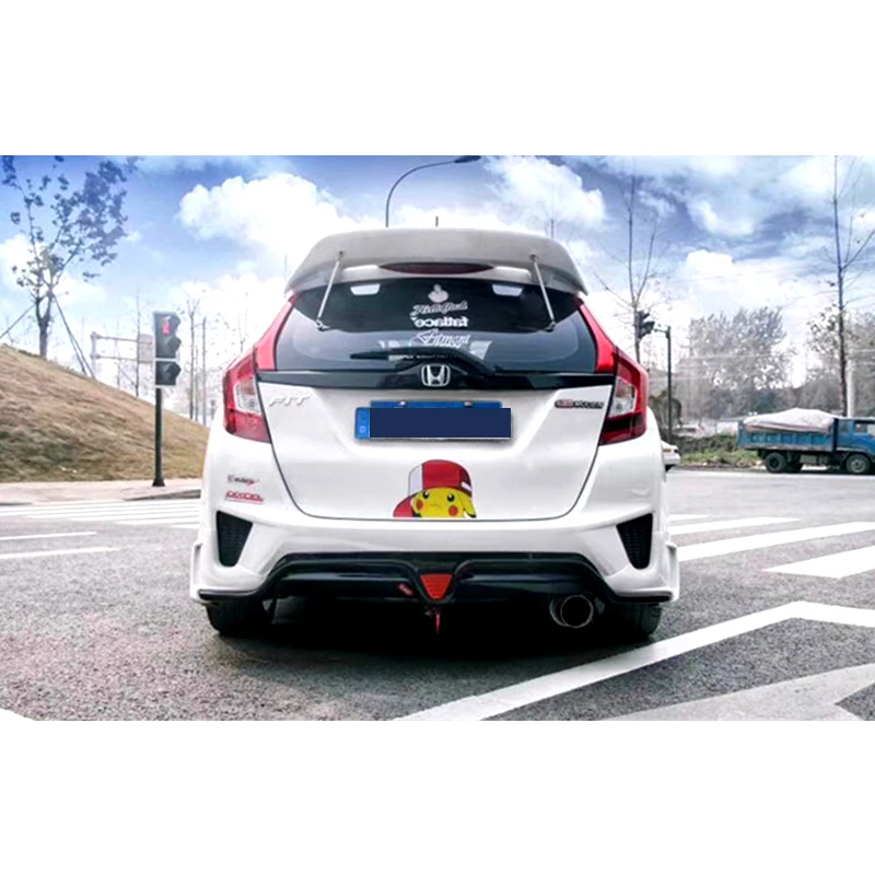 Спойлер из углеродного волокна для Honda JAZZ спойлер на крышу JDM Gk5 2019 года аксессуары