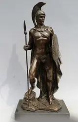 Античный из бронзы, чистая медь латунь 13 "арте оидная бронзовая скульптура Пуро бронза guerreiro romano
