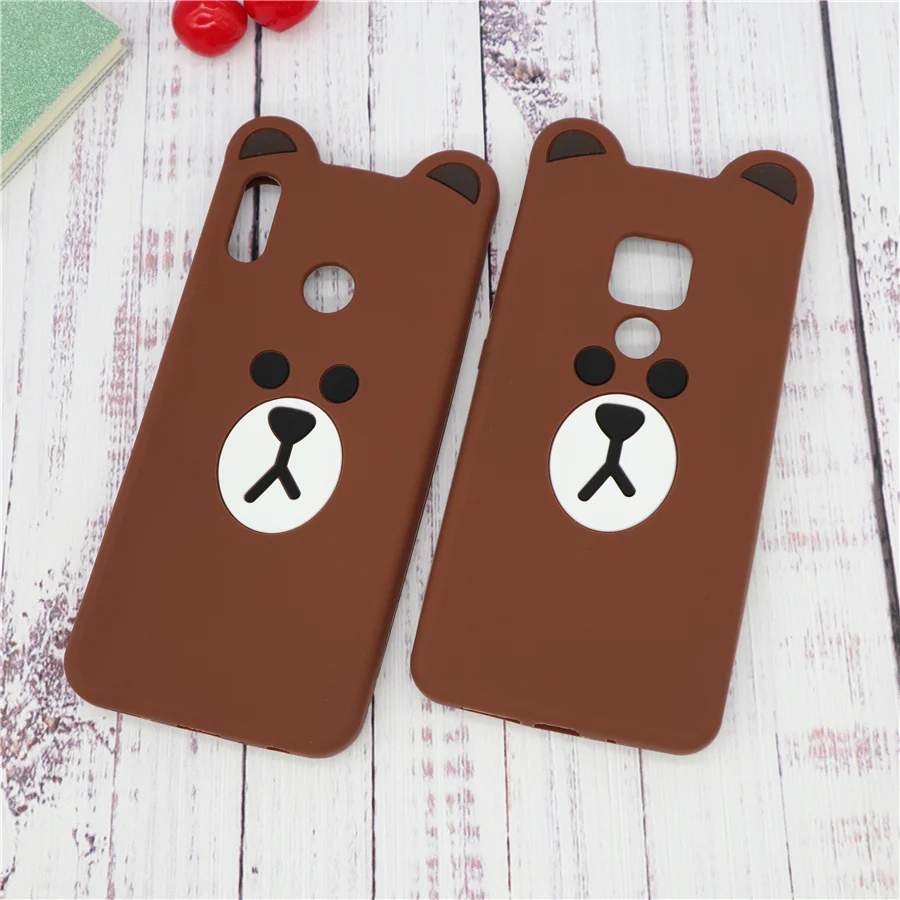 

3D Cartoon Phone Case for Huawei Honor 7C 7A Pro 8C 8X Nova 3 3i Mate 20 Y9 2018 2019 P Smart Plus Soft Silicone Cover Coque