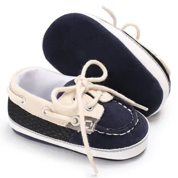 

NEW Cotton Canvas Shoes Infant Sneaker Baby Boy Toddler First Walkers Stitching Straps Soft Bottom Non-slip Casual Shoes J2