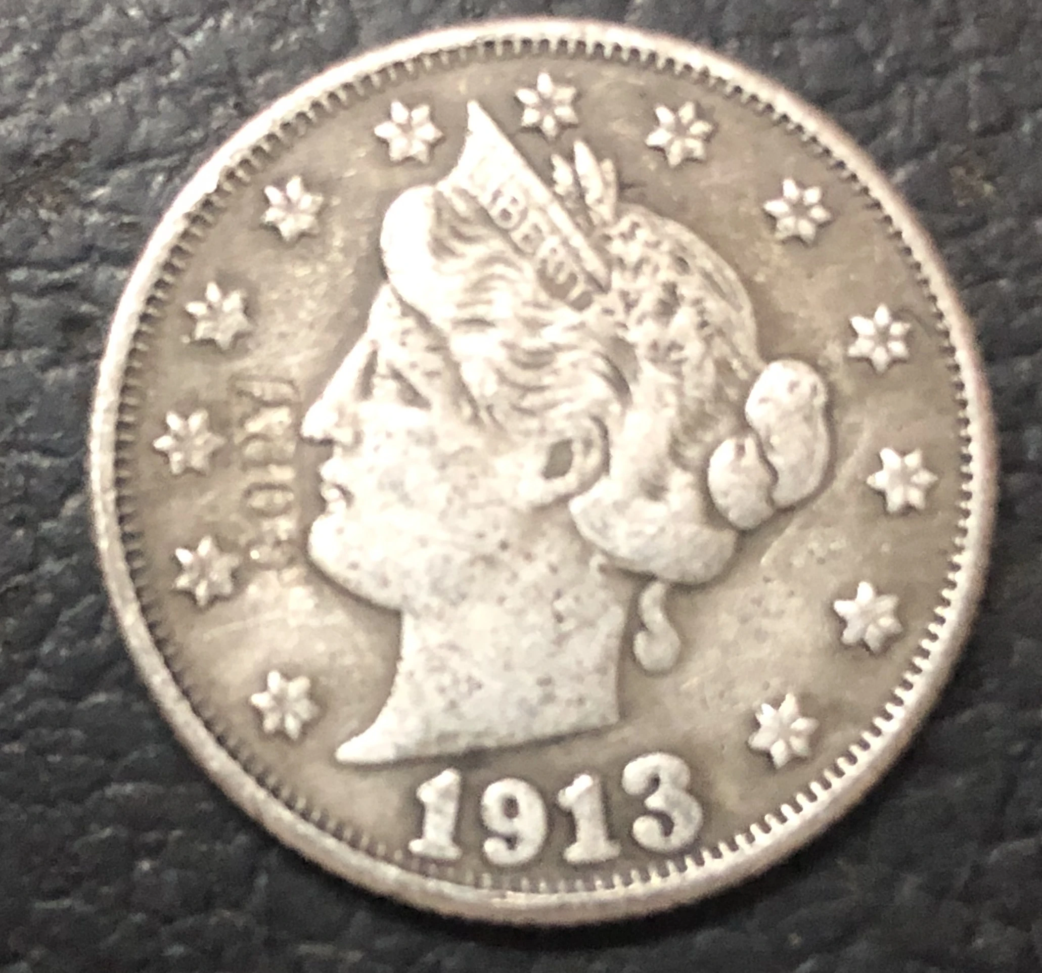 

1913 US liberty Nickels Five cent