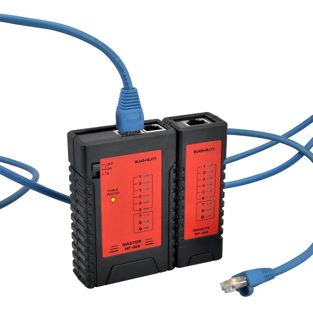 Оригинальный NOYAFA NF 468 сетевой кабель тестовый er Lan Cat5 RJ45 набор инструментов Cat 5 6