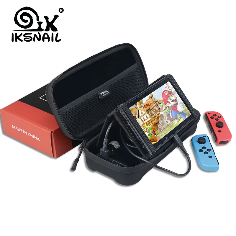IKSNAIL портативный жесткий чехол для Nintendo Switch водостойкий EVA сумка хранения