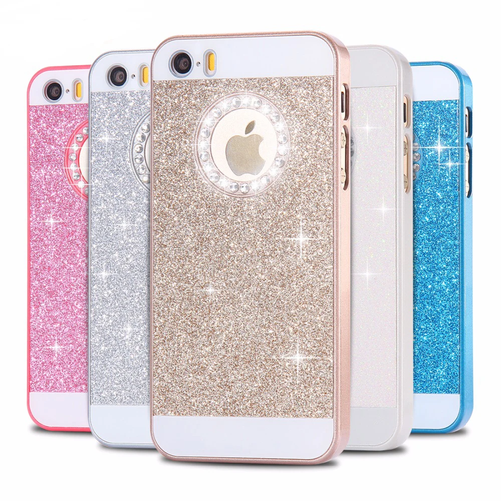 FLOVEME For iPhone 5 5S SE Cases Glitter Slim Bling