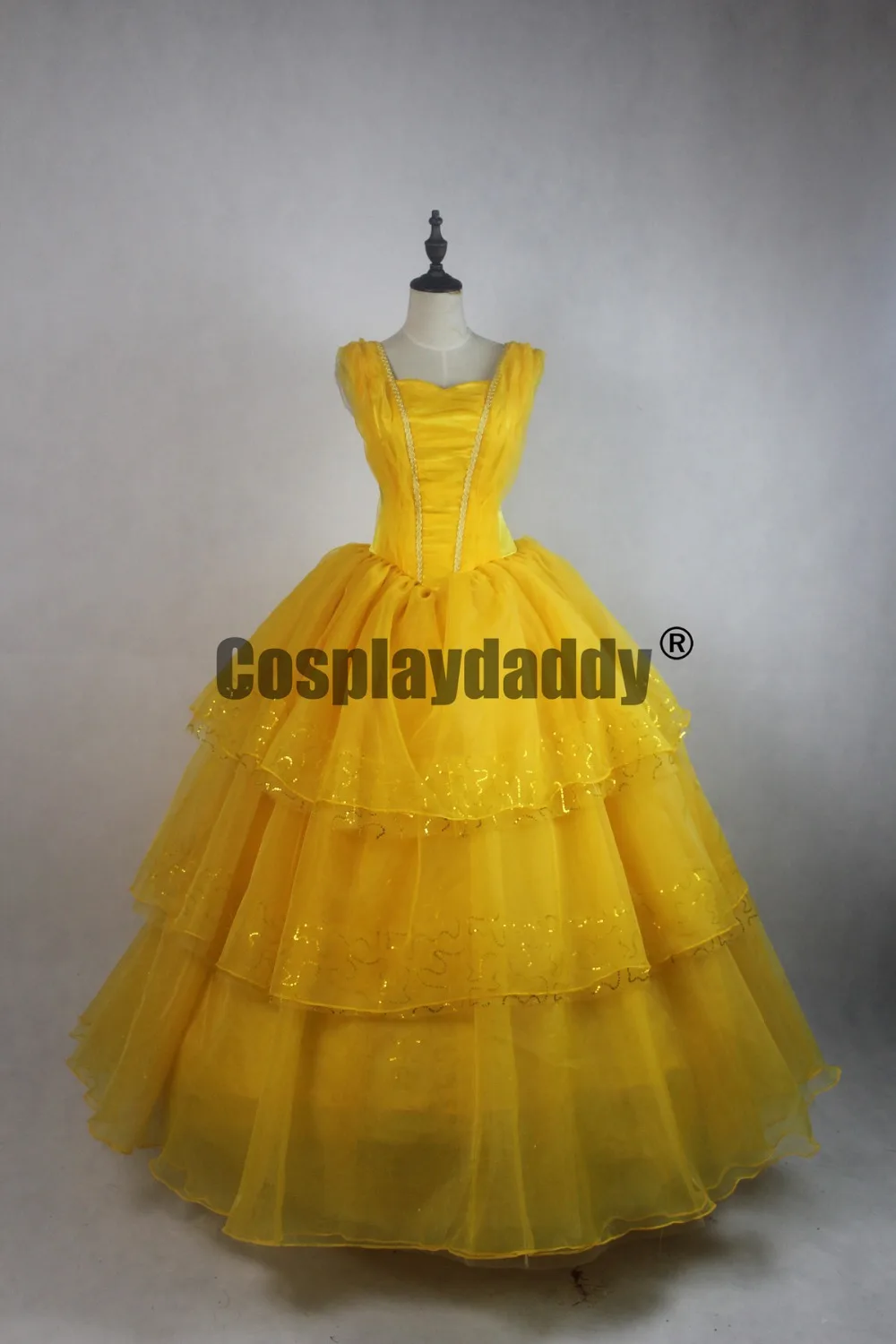 Robe La Belle Et La Bete Film Robe de princesse du film la Belle et la bête pour filles, tenue de bal  jaune, Costume de Cosplay, nouvelle collection | AliExpress