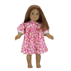 Модное платье подходит для американской девушки куклы 18 дюймовых кукол Одежда и аксессуары