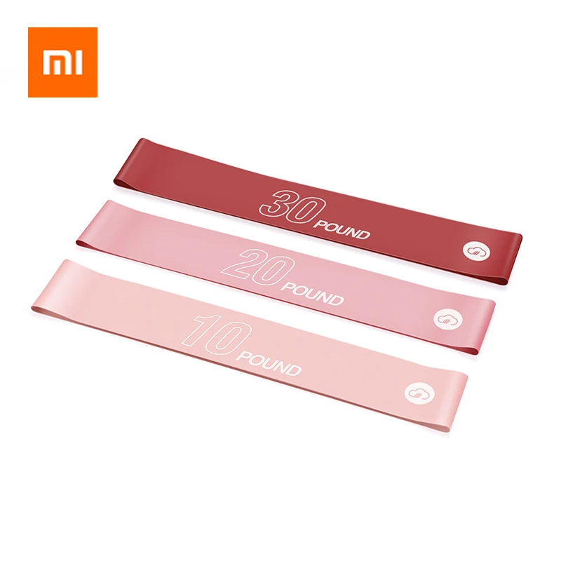 3 шт. Xiaomi спортивные эластичные ленты для фитнеса натуральный латекс уровневые