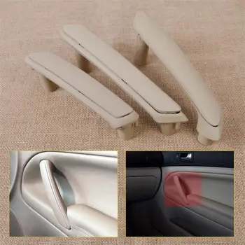 

DWCX New 3pcs Beige Interior Door Pull Grab Handle With Trim Cover 3B0867180A 3B4867372 For VW Passat B5 1998 - 2003 2004 2005