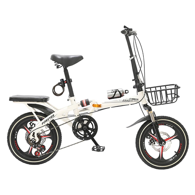 16/20 Inch 7 Speed High Quality Folding Bike bicicleta Men and Women Bicycle Double Disc Brakes Mountain Road Bike|Велосипед| |