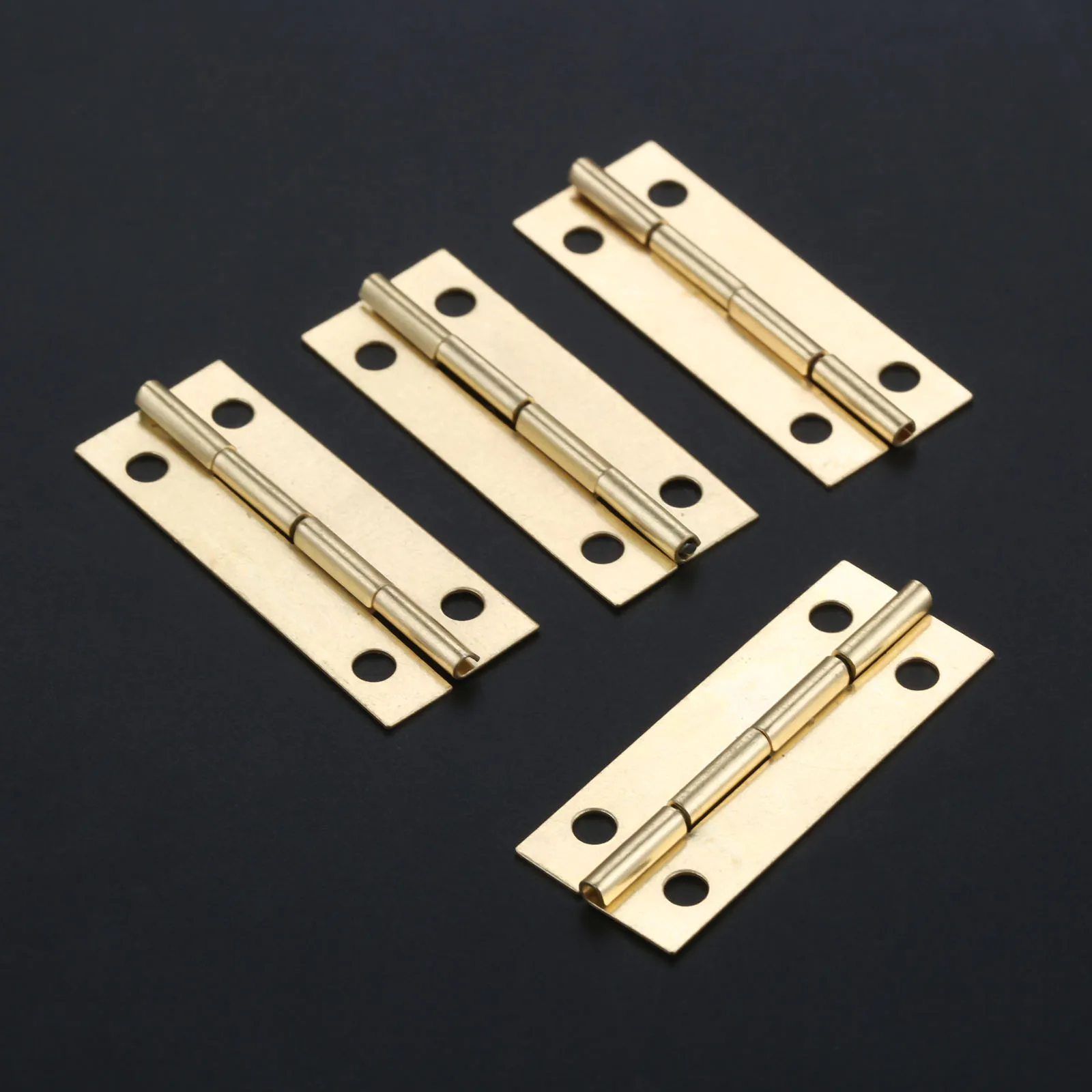 MroMax Lot De 50 Charnières De Porte D'armoire, 2 X 1,6 X 0,1