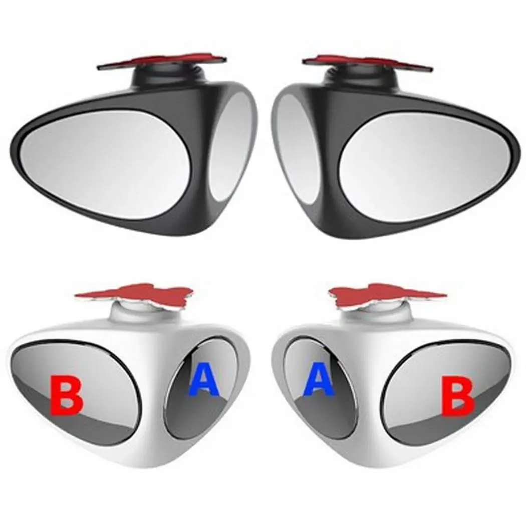 

Rotation Removes Right blind View Left Mirror spots Car Adjustable Spot Convex Wide Angle Double Rear perfectly Blind