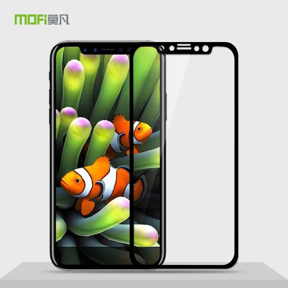 5D изогнутый Mofi для iPhone X закаленное стекло для iPhone 10 полное покрытие Защитная пленка 2.5D Анти-взрыв