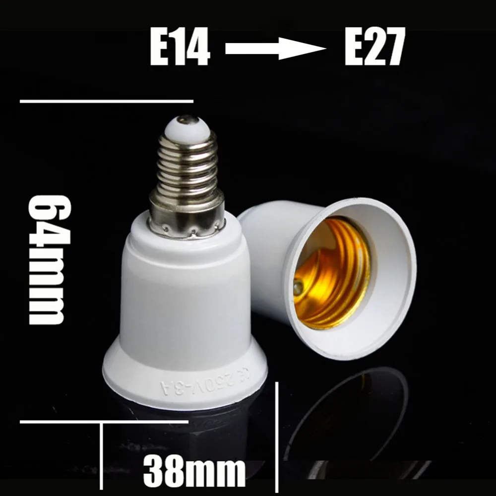 5 шт. E14-E27 держатель лампы конвертер E14 в E27 для led адаптер для лампы винтовой лампы конвертер