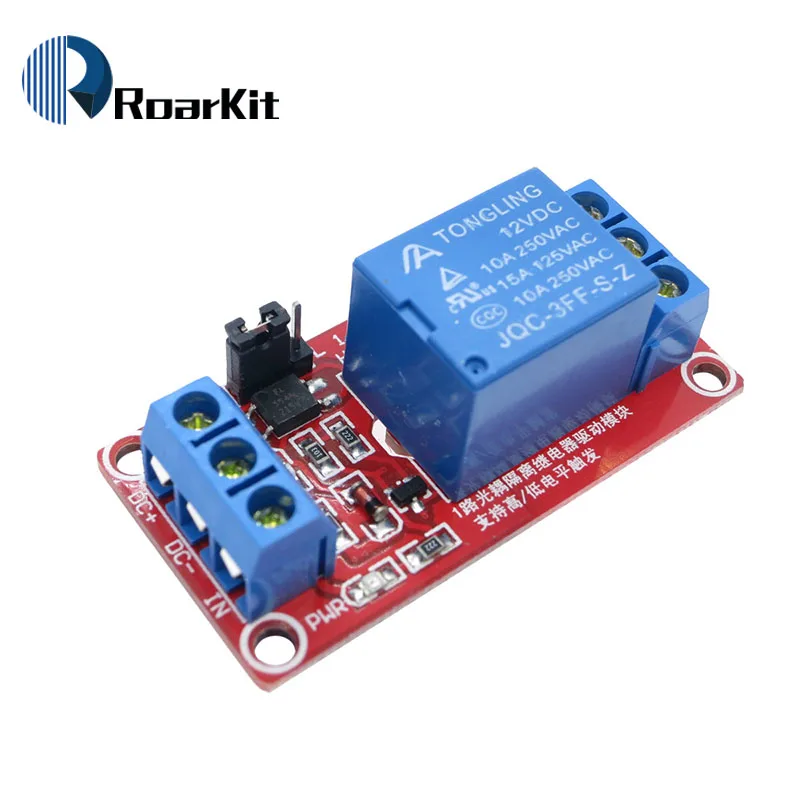 5 шт./лот один 1 канал 5 В/12 В релейный модуль щит с оптроном поддержка высокого и низкого уровня триггера для Arduino - Цвет: 12V