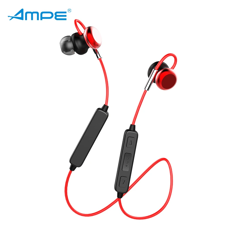 Ampe R6 Sports Bluetooth headset IPX7 waterproof and sweatproof Active Noise Reduction Extra long standby for iPhone Android