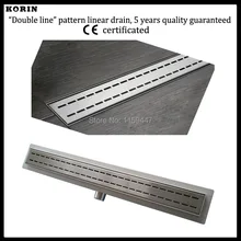 900 мм «Двойной» Шаблон Из Нержавеющей Стали 304 Линейный Душ Drain, горизонтальный Дренаж, душ Этаж Отходов, душ Канал