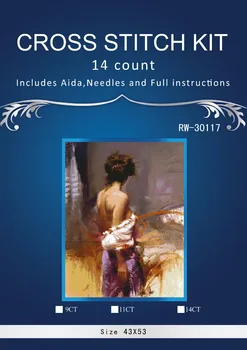 

Top Quality Lovely Cute Counted Cross Stitch Kit Similar cross stitch dim JCS 14CT higher quality dmc threads girl dancer