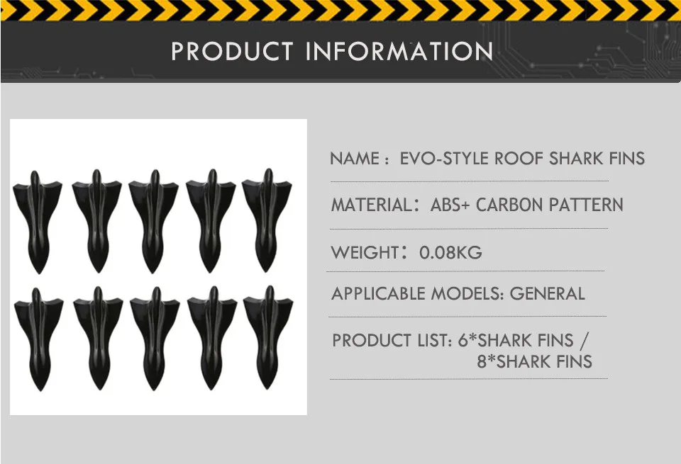 6 шт. карбоновый дизайнерский цветной Вихревой генератор, гибкий полипропиленовый EVO-STYLE, крыша, акульи плавники, спойлер, комплект крыла, универсальный SWW001