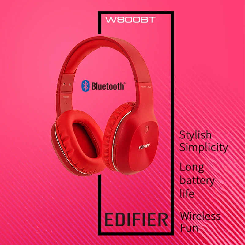 Наушники вкладыши EDIFIER W800BT беспроводные Bluetooth наушники OLightweight комфорт и до 35