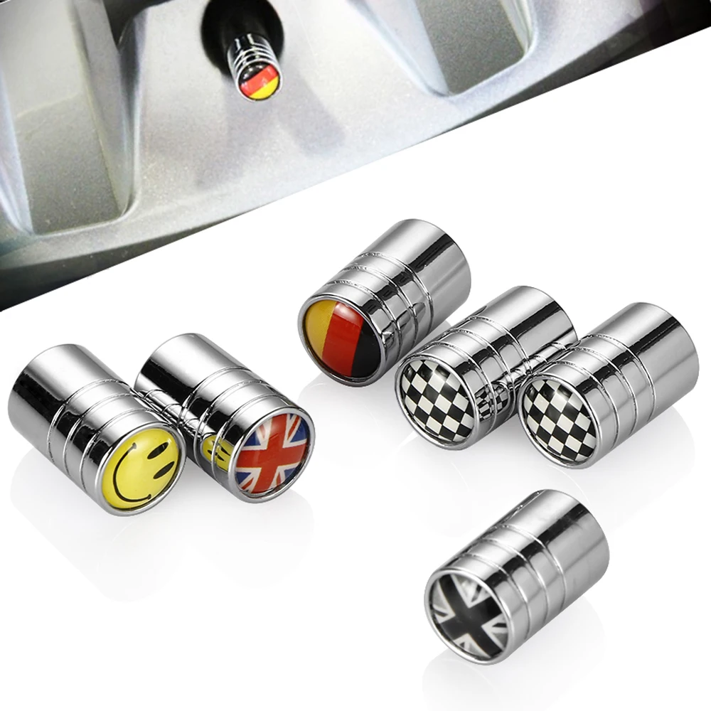 4PCS/set Auto Accessories Wheel Tire Parts Valve Stem Caps Cover For