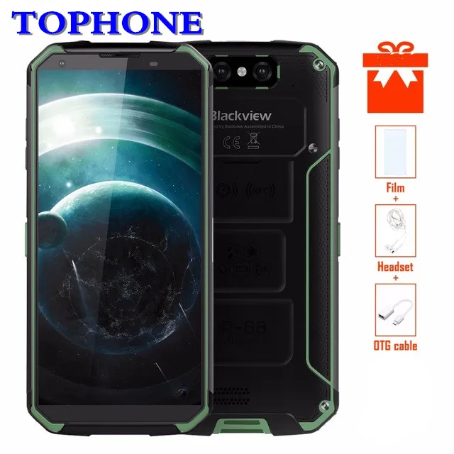 BLACKVIEW BV9500 IP68 водонепроницаемый 18:9 5 7 &quotСмартфон Android 8 1 Оперативная память 4G B