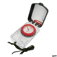 Прямая поставка и крепкая акриловая линейка с лупой зеркало компас ремешок водонепроницаемый Карманный размер Открытый Кемпинг Туризм APR28