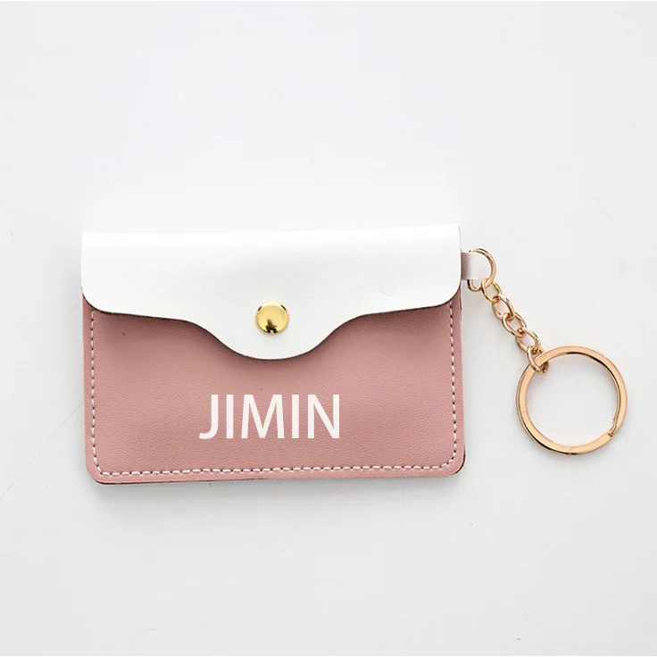 

kpop Bangtan suga jungkook Girls Mini Cute Coin Bag Card Case Keychain Pouch jimin kawaii Coin Purse leather purse girls purse