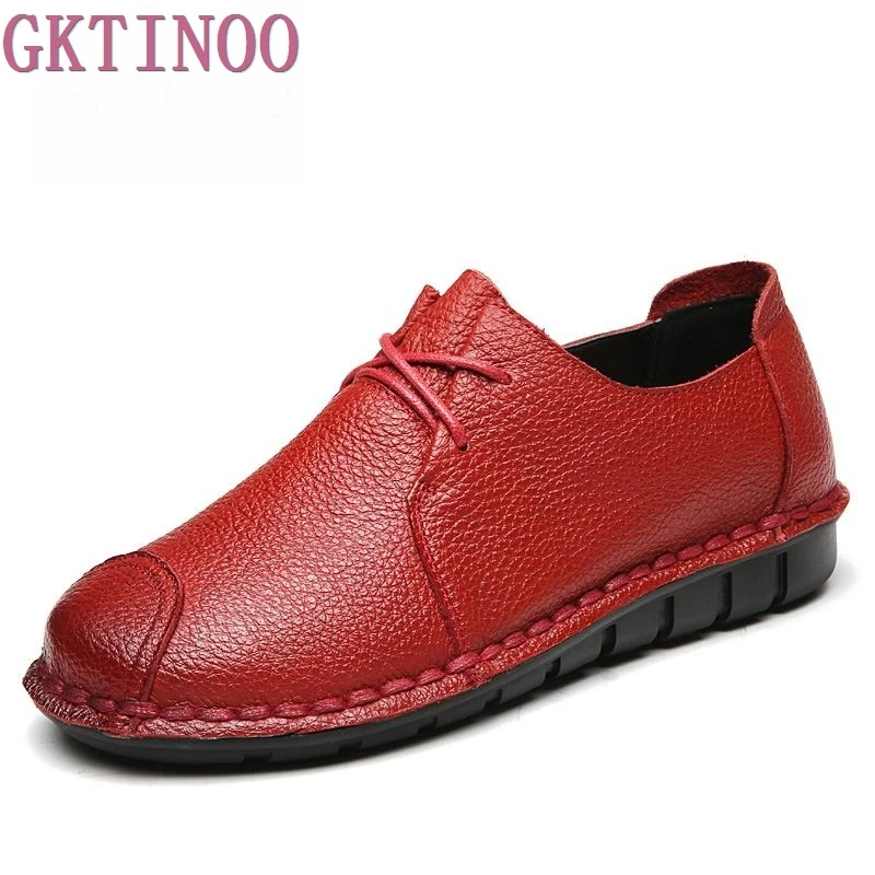 GKTINOO Handmade vintage women's shoes genuine leather female loafers soft outsole casual shoes flats цена GKTINOO Handmade vintage women's shoes genuine leather female loafers soft outsole casual shoes flats цены онлайн