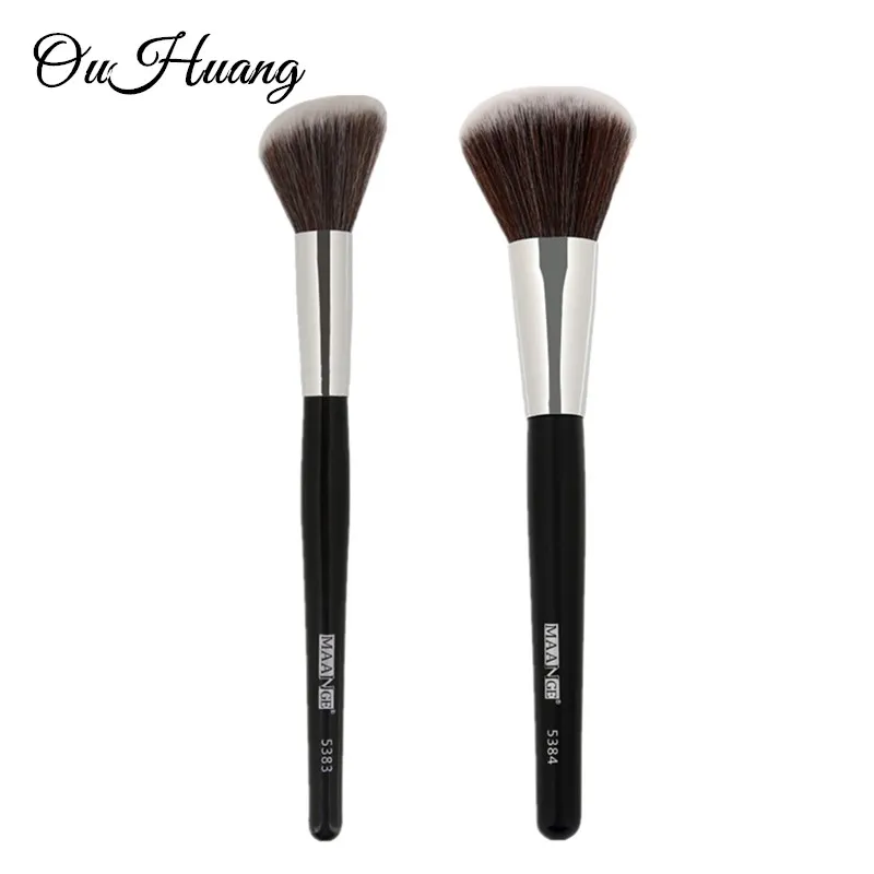 Soft Larg Angled Roud Blush Makeup Brush Face Cheek Contour Cosmetic Powder Foundation Oblique Angle Tip | Красота и здоровье