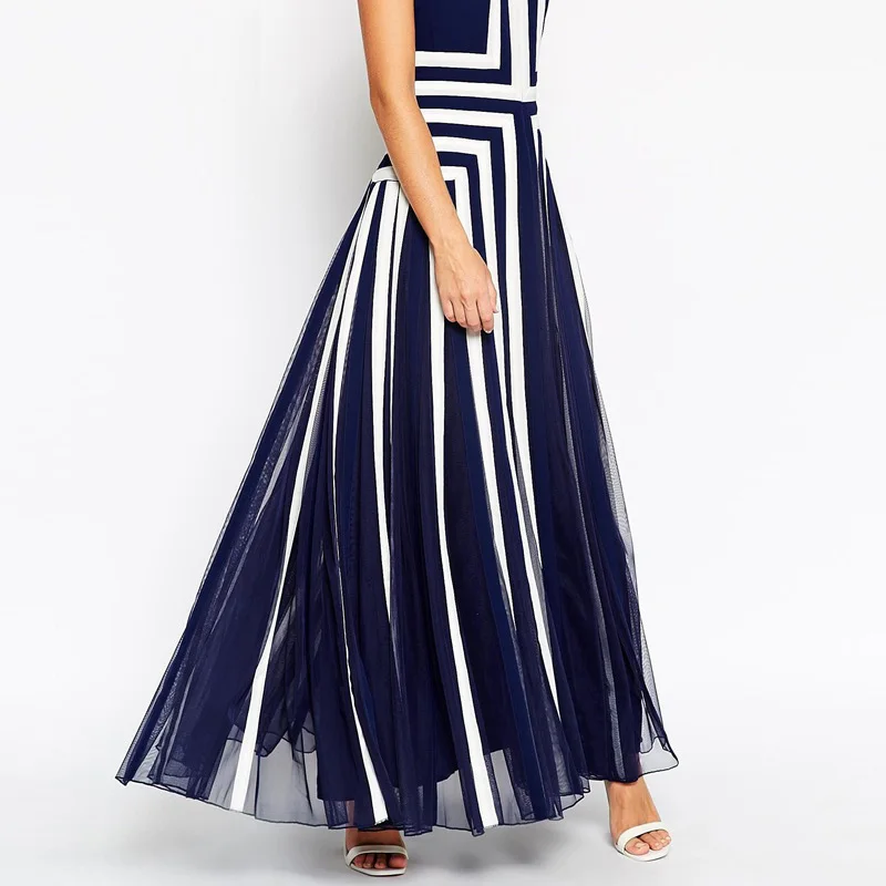 Plus Size Dress XXXXL Women Mesh Striped Maxi Dress Chiffon Long Patchwork Tank Dress Summer TC19601010138 Plus Size Dress XXXXL Women Mesh Striped Maxi Dress Chiffon Long Patchwork Tank Dress Summer TC19601010138