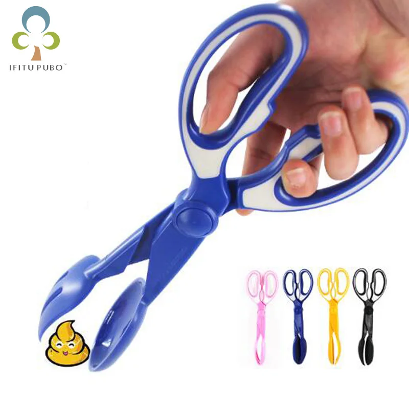 1pc Pet Pooper Scooper Long Handle Jaw Plastic Scissors Pet Pickup Dog Dog Clipper Cat Stool