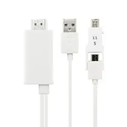 2,5 м Micro USB 5 Pin 11 Pin к HDMI адаптер 1080P HDTV кабель конвертер для SamSung Xiaomi htc HuaWei