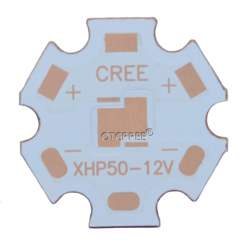 5 шт. 20 мм Cooper PCB CREE XPG XPG2 XPE XPE2 XML XML2 XHP50 XHP70 MKR led PCB 20 мм x 1,6 мм Прямой Термальный путь медная звезда