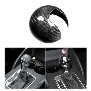 

Carbon Fiber Gear inner Shift Knob Head Cover Trim For AUDI A3 S3 8V 2013-2018 Auto Car Interior Gear Shift