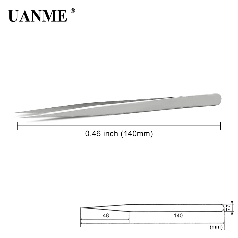 UANME WL-811 140 мм Длинный Пинцет Нержавеющая сталь электронный заостренным кончиком Пинцет