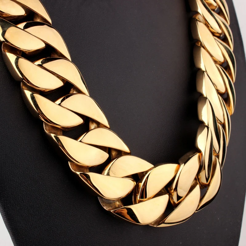 70cm * 31MM Super Heavy The best jewelry of the party Cuban Chain Gold